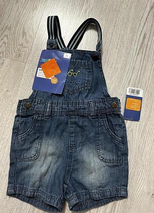 Джинсьві шорти з підтяжками