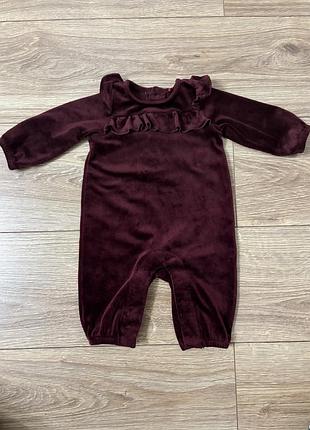 Велюровий чоловічок на дівчинку tu baby