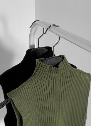 Вʼязаний жилет zara