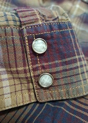 Мужская рубашка в клетку от levi's ( l) 5