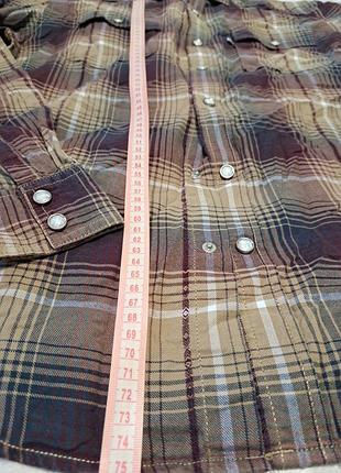 Мужская рубашка в клетку от levi's ( l) 8