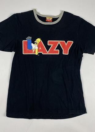 Винтажная футболка the simpsons 2009 года мужская черная