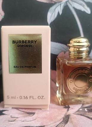 Burberry goddess парфюмированная вода мини