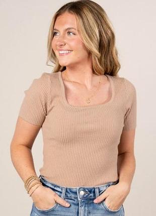 Новий жіночий светр кофта на короткий рукав f&f