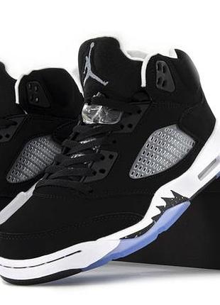 Новинка! кроссовки nike air jordan 5 black