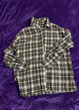 Сорочка в клітинку коричневого кольору