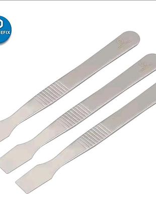 Набор (3 шт.) металлических лопаток-скребков phonefix 12 см для bga, усткрытия электроники и пайки