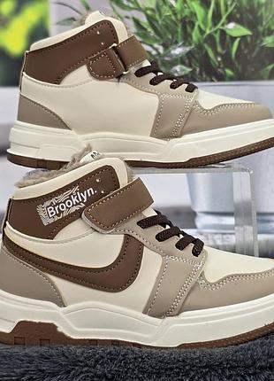 Ботинки зимние для девочки xifa бежевые на меху 7035