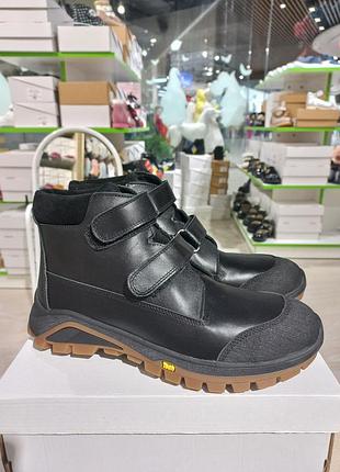 💛зимние подростковые ортопедические ботинки, натуральная кожа, размер 40