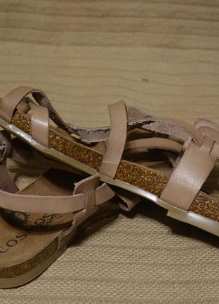 Легкие открытые кожаные босоножки цвета какао с молоком cosmos comfort испания 36 р. ( 23,5 см.)