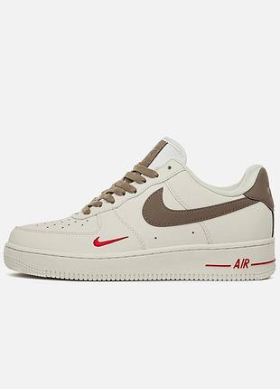 Кросівки жіночі / чоловічі бежеві коричневі з шкіри осінні весняні літні