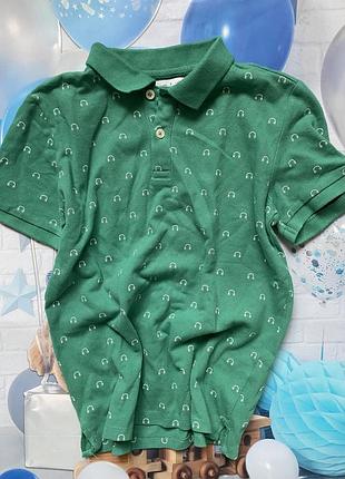 Футболка поло 9 років для хлопчика зелена брендова zara