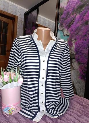 Симпатичная кофточка в полоску, размер 40-42
