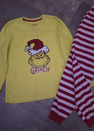 Пижама в новогоднем стиле гренч на 9-10роков