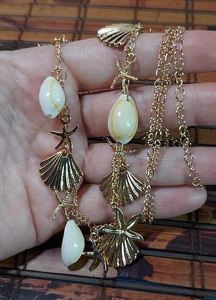 Колье ракушки морское 4