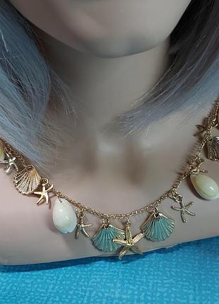 Колье ракушки морское 5