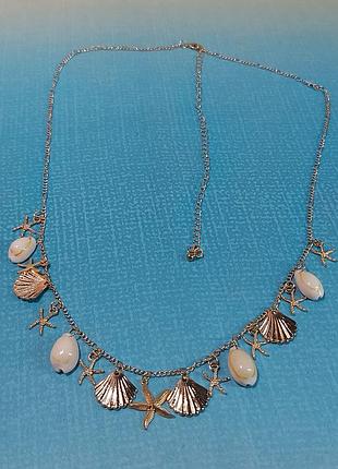 Колье ракушки морское 6
