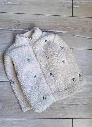 Куртка кофта шерпа тедді на дівчинку 1.5-2 рочки