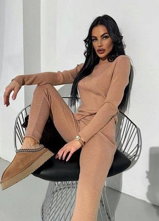 Костюм жіночий рубчик на флісі в наявності кольори 2026