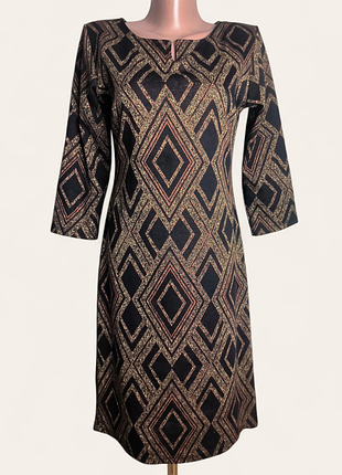 Платье pscarara трикотажное с люрексом размер м