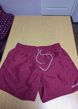 Шорты бордовые