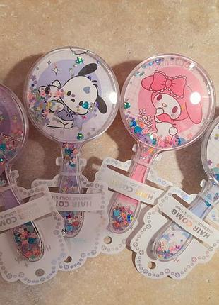 Детская щетка для волос с блестками