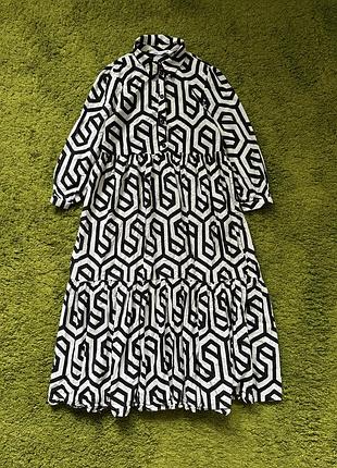 Zara стильна хлопкова сукня зі свіжих колекцій