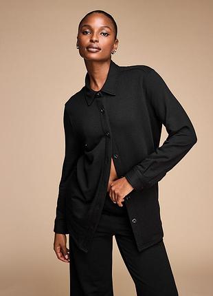 Victoria´s victorias secret виктория сикрет рубашка brushed modal fleece oversized shirt