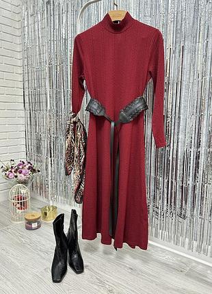 Максі сукня кольору вишні 🍒 shein curve xl