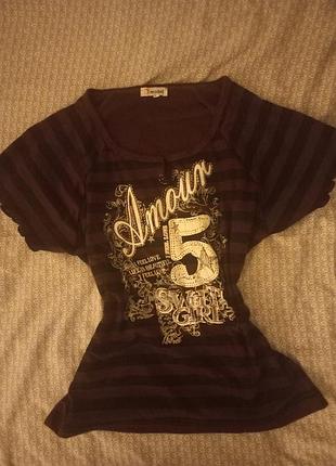 Футболка приталена y2k кроп топ