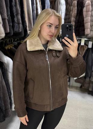 Стильна жіноча еко дублянка