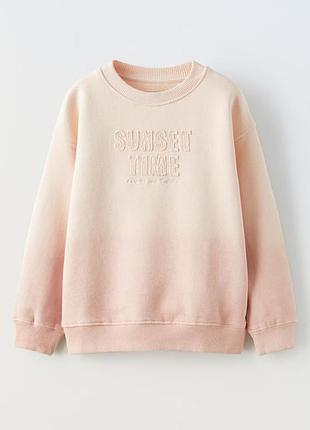 Утеплена  світшот  толстовка кофта zara