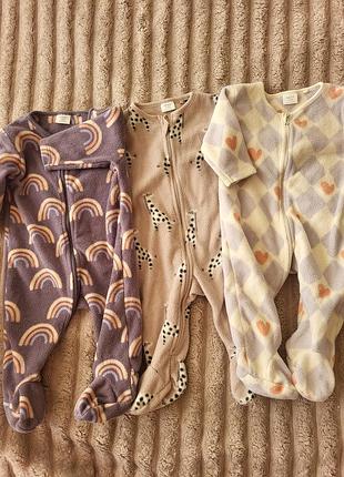 Флисовый ромпер,слип,человечек