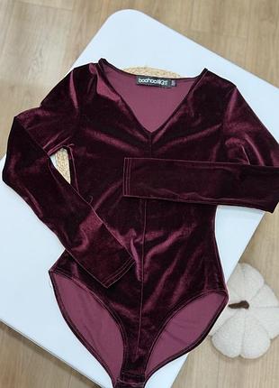 Велюрове боді s бордо