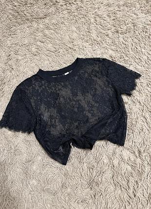 Мережева футболка вкорочена