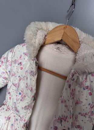 Зимняя курточка на девочку 2-3 года mothercare