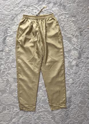 100% шелк роскошные шелковые брюки с карманами высокая посадка