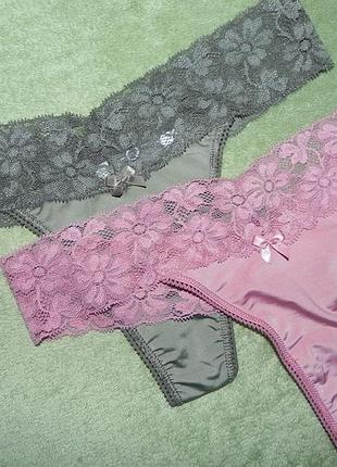 Комплект 2шт нові трусики ,поліестер . заміри на фото. 4-6/40-42р