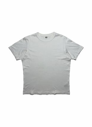 Базова котонова футболка uniqlo u blank heavyweight t-shirt