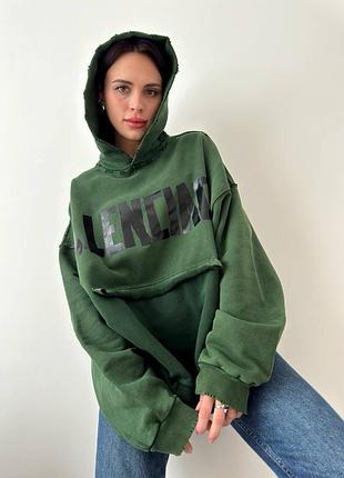 Преміальне брендове жіноче худі оверсайз