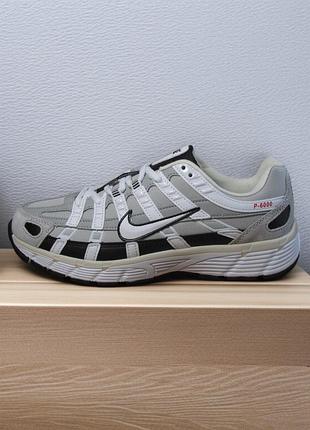 Кроссовки nike р6000, кроссовки бело-черные (0329)