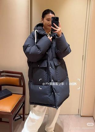 Пуховик пальто куртка зимове натуральний пух-перо prad*