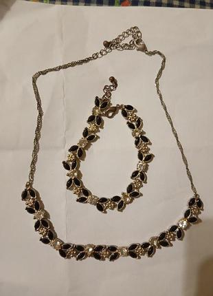 Набор колье и браслет
