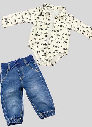 Штани, боді, кофти, светр для хлопчика 6-9 місяців 74 розмір