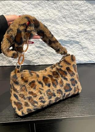 Модна сумка сумочка  стильна леопардова нова 4