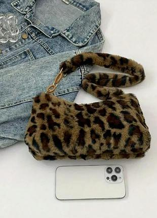 Модна сумка сумочка  стильна леопардова нова 5