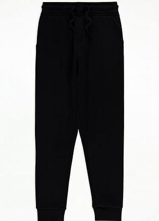 Штани спортивні джогери чорні на флісі джордж george для хлопчика