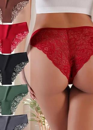 Безшовні/гіпюр трусики 44-46р