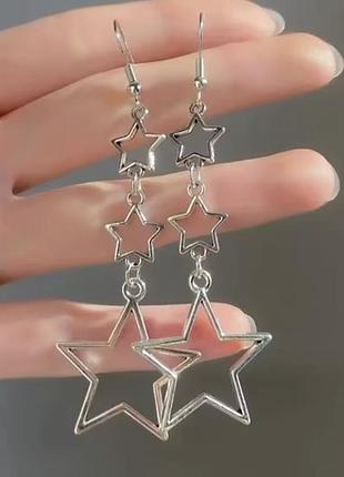 Довгі сережки зірки y2k