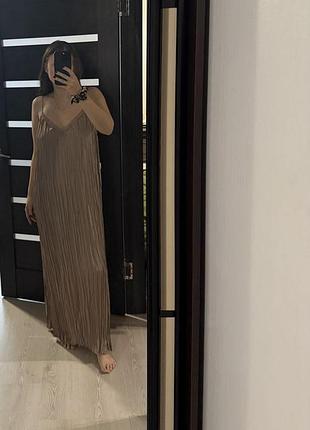 Максі сукня h&m стильна довга сукня в пол з мереживом h&m жіноча сатинова сукня